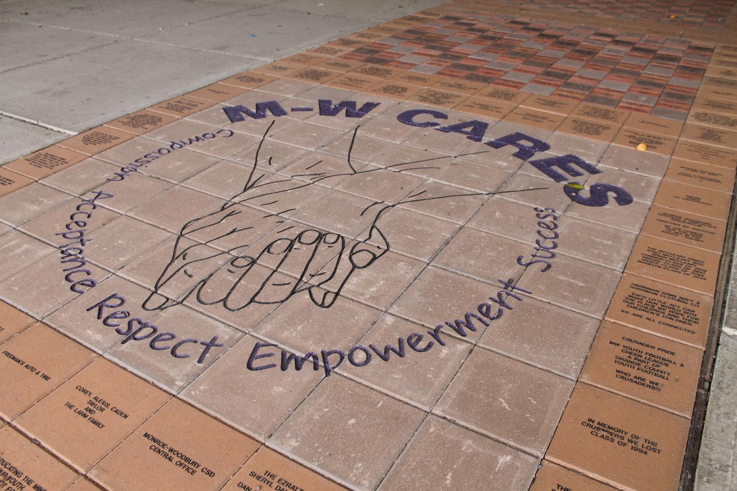 The new walkway out front sold personalized bricks as part of a fundraiser for M-W CARES.