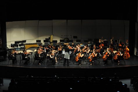 This year, for the first time, music department concerts will be held virtually. This image shows a past years concert that was held in person. 