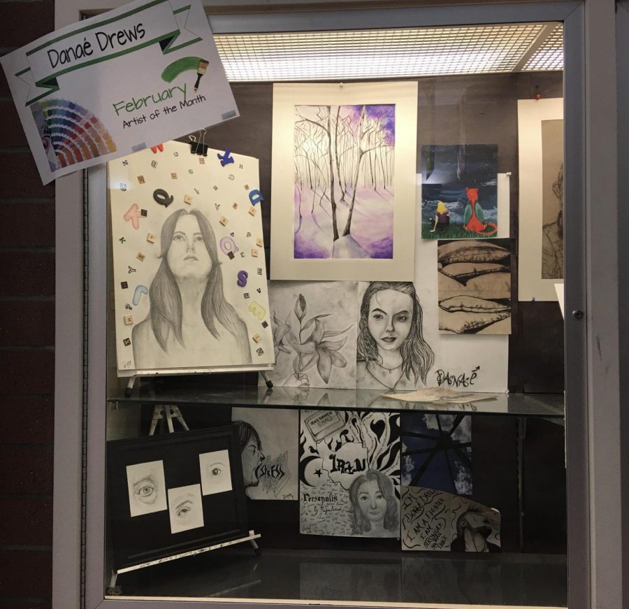 February artist of the month Danae Drews will be one of artists displayed during this years art show.