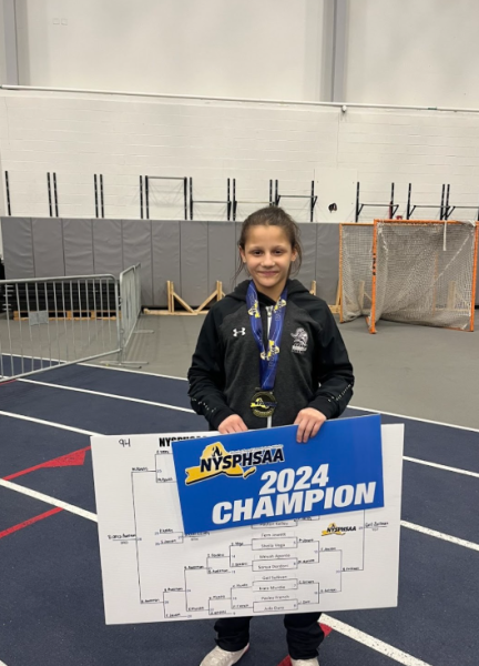 8th grade wrestler Gigi Sullivan is the #1 ranked girls wrestler in New York State and #8 in the country. 