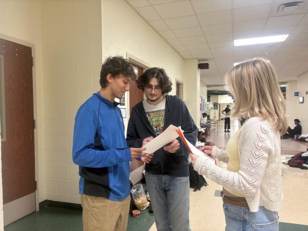 Monroe-Woodbury drama students work on their student directed plays ahead of the May 4 performance.